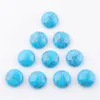 Turquois di pietra naturale Cabochon 12mm per gioielli che fanno posti piatti Accessori per le orecchie rotondi del cameo artigiani Craft U3255