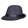 Berets Panama hoed mannen winter echt leer blet wollen heer jazz fedora caps mannelijke geruite top casual Britse retro sombrero