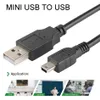 Mini-USB2.0-auf-USB-Kabel, 5-polig, schnelles Datenladekabel für MP3-MP4-Player, Auto-DVR, GPS, Digitalkamera, HD-Smart-TV, 1/1,5/2 m