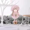 Kerstdecoraties Gezichtsloze kabouter Santa Xmas Tree hangende ornament gebreide Claus Doll Decoratie voor huizen hangschade navidad