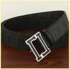 Cinturón de cuero genuino Hombres Ancho 4.0 cm Cinturones de diseñador de moda Hombres Hebilla negra Carta Cintura Cintura Ceintures F Cinturón para mujeres Gurte