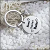 Party Favor 2021 New Family Key Chain Home Sweet Part