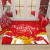 Carpets Home Carpet Santa Elk Floor Mats Non Slip Door Kitchen Bathroom Decor Merry Christmas 2022 Decorative