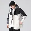 メンズジャケットメンズファッションジャケット春秋の軽量ウインドブレーカーカジュアルパッチワーク韓国スタイルヒップホップストリートウェア10代の服