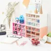 Storage Boxes 9 Grids Desktop Box Jewelry Drawer Pearl Beads Plastic Cosmetic Earrings Makeup Container Organizer