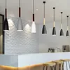 Pendant Lamps Nordic Lampshade Lamp Black White E27 For Bedroom Bedside Table Kitchen Chandelier Home Decor Lighting Suspension Design