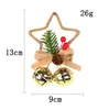 Décorations de Noël Pentagramme Pendentif Cloche DIY Arbre De Noël Ornement Arc Cloches En Gros