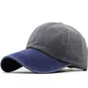 Berretto da baseball Gorras Snapback Caps Casquette per uomo Donna Cappelli da pesca in cotone lavato bicolore Cappello da papà Snapback all'aperto