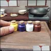 Other Smoking Accessories Latest Colorf Smoking Ceramics Mini Wooden Cork Stopper Dry Herb Tobacco Spice Stash Bottle Storage Case S Dhqjc