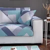 Chair Covers Cotton Sofa Cover Colorful Geometric Towel Cubierta Dirt-proof Protector Pet Dog Cushion Mat Slipcover 1-3 Seater