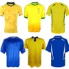 البرازيل الرجعية كرة القدم Jersey 1957 1970 1985 1985 1992 1994 1998 2000 2002 2004 2006 2012 Brasil Ronaldinho Football Shirt 57 70 85 88 92 94 98 00 02 04 06 12 Camisa de Futebol