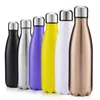 500ML Cola Shaped water bottle Vacuum Insulated Travel Water Bottle Stainless Steel Vacuum Flask Cup Sports Bicycle Water Bottles 100pcs DAP511
