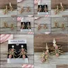 Stud Moda Micro Pave Cristal Czz Ant Ant Charme Animal Brincos para Mulheres Jóias Presente de Xmas ER1111 Droga Droga 2022 DHLTO