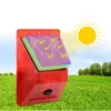 Alarmsystem Solarlampa Remote Control Security Motion Sensor Siren PIR Detector för Home Yard Outdoor 221101