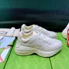 Designer Sneakers Rhyton Skor Löparskor Sneakers Chaussures Sko Mode Sneaker Beige Kvinnor Herr Gör-Gammal Pappa Vintage Med Box