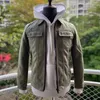 Herrjackor Hög Qulity Suede Jacket Män blixtlåset Retro Classic Lapel Coat Windproof Spring Autumn Casual Cargo Man Outwear Clothes