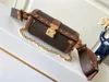 Designer Luxury Papillon Trunk Brown Chain Crossbody Shoulder Bag M57835 7A Best Quality