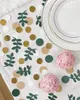 Feestdecoratie 100 pc's/pack groene goud eucalyptus confetti baby shower donkergroene takken kerstspreiding tafeldecoratie land natuur-thema xb1