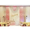 Party Decoration 3x6m Luxury Wedding Sequins Backdrop Ice Silk Bakgrundsgardin Stage Backdround