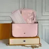 5A Luxurys v￤ska Favorit Multi -tillbeh￶r 3 PC Set Women Crossbody Purse Messenger Bags Pr￤gling axel Lady Designer Tote Brand Handbags Handv￤ska