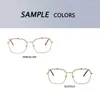 Monturas de gafas de sol Gafas para miopía Marco redondo de metal recetado Anteojos vintage Gafas unisex Templo de titanio beta Gafas ópticas
