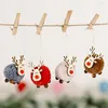 Adornos navideños 4 unids/lote adornos de árbol colgantes de ciervos de 4 colores para 2022 Noel colgante Navidad niños artesanía fiesta suministro