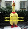 Ardent Mascot Costume Yellow Screams Screech Shrilling Chicken Chook Cock Rooster Cartoon Character Mascotte Adult No.9663