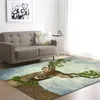 Carpets Nordic Style Golden Elk Print Carpet Thick Tatami Mats Kids Room Play Crawl Rugs And For Home Living Rectangle Rug