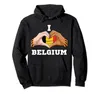 Sweats à capuche pour hommes Drapeau Belgique Lunettes de soleil Pull à capuche Hommes Femmes Unisexe Coton Homme Mode Style Sweat