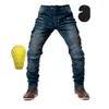 Abbigliamento da moto Pantaloni kaki Nero Uomo Moto Jeans Zipper Protezioni Pantaloni da moto blu Pantaloni da motocross 2023