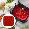 Air Fryer wyłożony silikonową podkładką kuchenną Akcesoria kuchenne wkładka do gotowania na parze pokarmowe można ponownie wykorzystać, aby zapobiec przyklejeniu powietrza na narzędzie LX5235