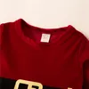 Robes de fille Noël pour filles enfant en bas âge enfant enfant ceinture rouge imprimé fête tulle fille noël princesse costumes 221101