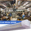 8ft Integrated LED Tube Light V Shape 72W 100W 144W Shop Lights fungerar utan T8 Ballast Clear Lens -täckning, Cold White 6000K Pack med 25 st Crestech168
