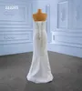 Robe de mariée train détachable en dentelle sirène sans bretelles de luxe SM222205