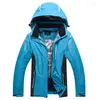 Skiing Suits Hooded Women Ski Suit Female Snowboarding Waterproof 10000 Super Warm Jacket Pants Outdoor Sports