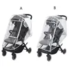 Stroller Parts Universal Rain Cover For Strollers Protect From Sun Dust Snow Toddler Bug Wind Ventilation Transparent