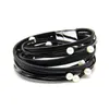 Charm Bracelets Genuine Leather Charms Bracelet Bangle Magnet Buckle Brown Fashion For Women SZ0515a