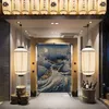 Curtain Japanese Retro Style Door Fabric With Rod Home Partition Bathroom Sushi El Kitchen Restaurant Screen Decor