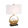 Table Lamps European Style Marble Bedroom Lamp Home Decoration Bedside Study Room Living LED Retro Decorative Lighting