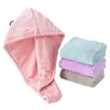 Serviette De Mode Broderie Femmes Bain Cheveux Séchage Rapide Microfibre Serviettes Sèches Pour Adultes Turban Textile À La Maison