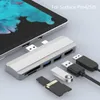 Док -станция Mosible USB Hub 3.0 для Surface Pro 4/5/6 до USB3.0 Порт -совместимый SD/TF Adapter Reader Adapter