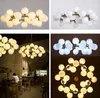 Ljuskronor Magic Bean LED Pendant Chandelier Living Matsal Shop Modern Striplight Glass Lamp Fixtures