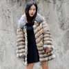 Women's Jackets CX-G-A-244 2022 Est Fashion Desgin Clothes Winter Women Fur Collar Real Silver Jacket