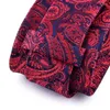 Bow Ties Fashion 8CM Man Tie Neckties Hanky Cuff-link Clip Brooch Ten Suits Black Red Gravata Upscale Festival Wedding Gift