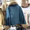 Luksusywomen zimowa kurtka panie prawdziwe szop furktorek uchyla się wewnątrz ciepłego płaszcza femme z całym tagiem nowym przybycie
