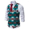 Herrv￤star 2022 Designer Mens Classic V Neck Paisley Jacquard Folral Silk Waistcoat Suit Vest Pocket Men Marriage Gilet Homme