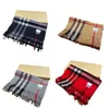New Top Women Man Designer Scarf Fashion Brand 100% Cashmere Scarves for Winter Womens and Mens Long Wraps Size 180x30cm Christmas Gift