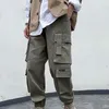 Men's Pants Trendy Spring Trousers Polyester Binding Foot Design Cargo Minimalist Tactile-friendly Casual For Travel