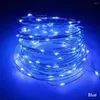 Stringhe LED String Lights 10M 5M USB Impermeabile Filo di rame Ghirlanda Fata per la festa di decorazioni natalizie con 8 colori
