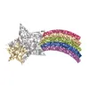 Entiers de nouveaux coups de cheveux de bébé 30pcs étoiles Horse Rainbow Design mignon enfants épingles à cheveux paillettes en feutre de dessin animé Girls Accessoires de cheveux 7605734